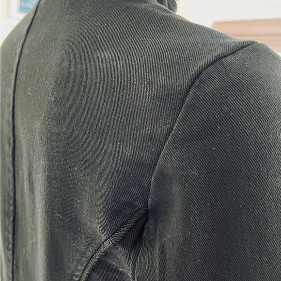 Tripp NYC Black denim jacket blazer long Military band coat cord embroidery US S - Picture 8 of 16